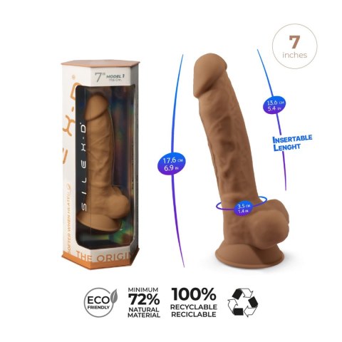 Dildo- Model 1 (7'') Caramel BOX
