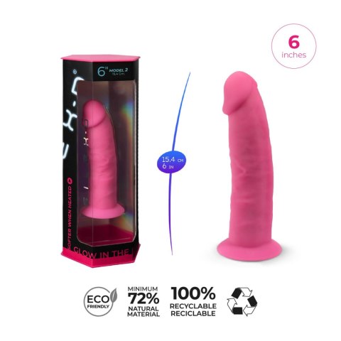 Model 2 6"" Pink Box Glow in the Dark