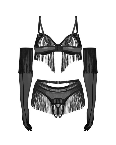 Rossay Black komplet 4-częściowy otwarty 2XL/3XL