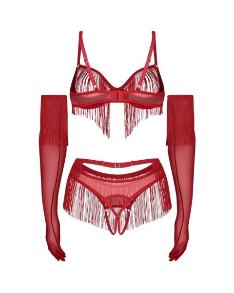 Rossay Red komplet 4-częściowy otwarty L/XL