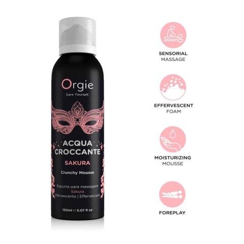 Acqua Croccante Crunchy Mousse Sakura Fruit 150 ml