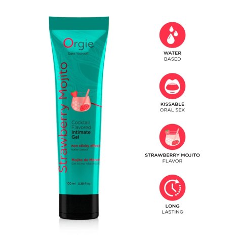 Lube Tube Cocktail Strawberry Mojito - 100ml
