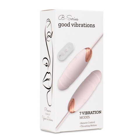 Vibrating Silicone Love EGG USB 7 vibration and thrust functions / Remote control Pink