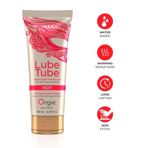 Żel-LUBE TUBE HOT - 150 ML