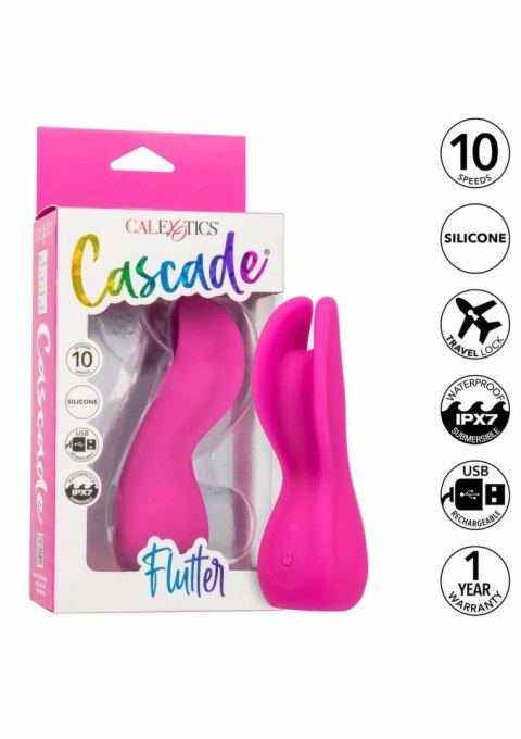 CalExotics Cascade Flutter - masażer intymny z 10 trybami wibracji, elastyczny