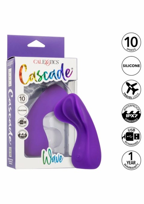 CalExotics Cascade Wave - masażer intymny z 10 trybami wibracji, elastyczny