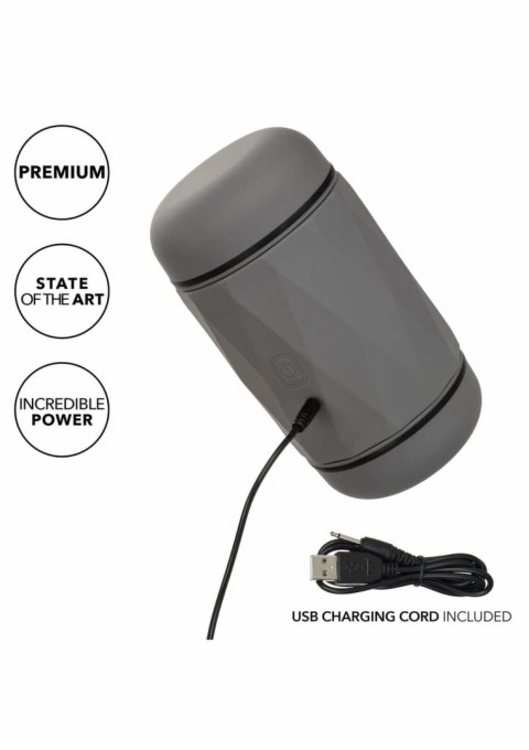 CalExotics Milk Master Vibro Squeeze - maszyna intymna z funkcją wibracji, dwustronna