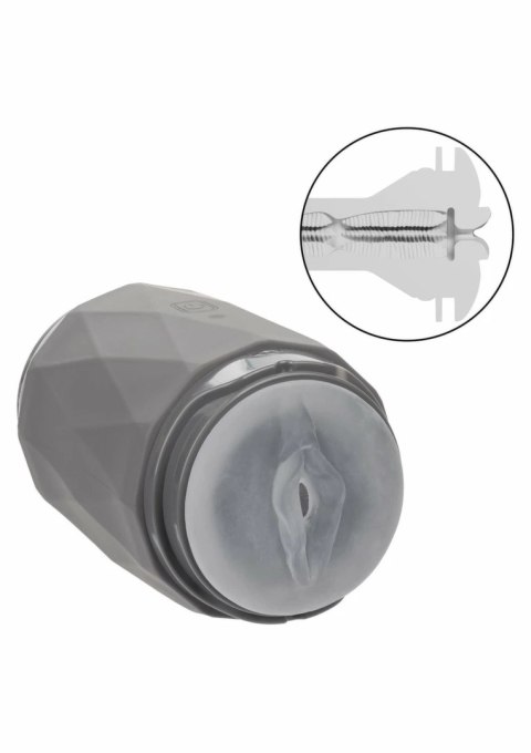 CalExotics Milk Master Vibro Squeeze - maszyna intymna z funkcją wibracji, dwustronna