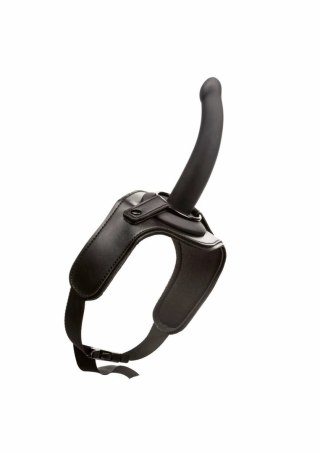 CalExotics Onyxxx Thigh Strap z silikonową sondą i regulacją, czarny, 5 cali