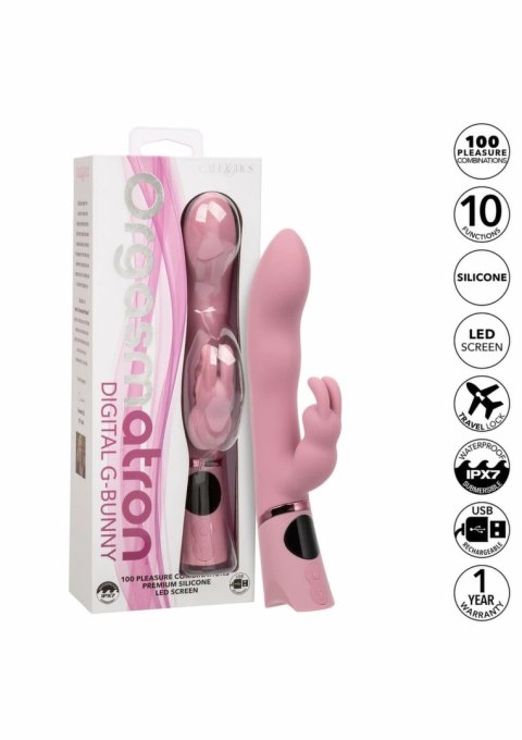 CalExotics Orgasmatron Digital G-Bunny masażer dwustrefowy, 100 kombinacji pracy