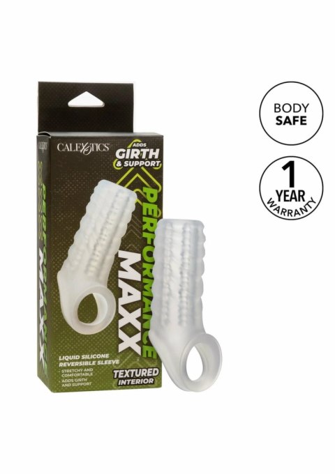 CalExotics Performance Maxx Liquid Silicone - dwustronny rękaw anatomiczny, silikonowy
