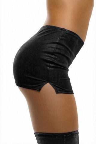 GLOSSY LUCIANA, skirt, wetlook, black, S