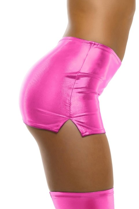 GLOSSY QUINN, skirt, wetlook, pink, XL