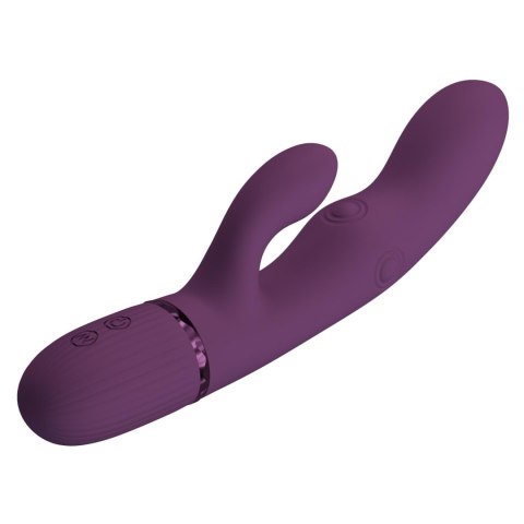 Pretty Love Zach Purple - Four-Sided Thumping Rabbit Vibrator