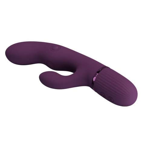 Pretty Love Zach Purple - Four-Sided Thumping Rabbit Vibrator