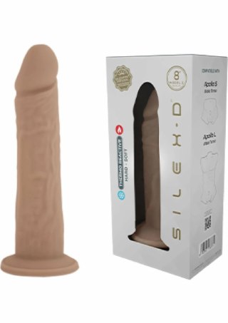 SILEXD Silicone Dong Model 8 inch - elastyczny model silikonowy 20 cm