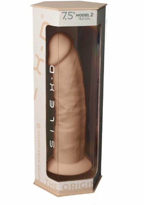 Silex-D Model 2 7.5" silikonowy anatomiczny z przyssawką, termoaktywny
