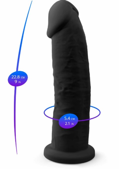 Silex-D Model 2 9" silikonowy anatomiczny z przyssawką, termo-reaktywny