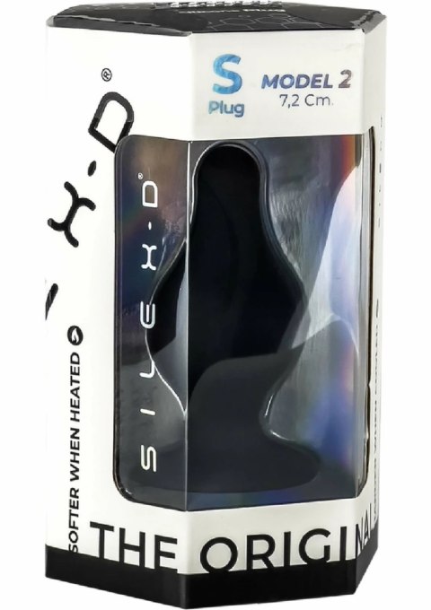 Silex-D Plug Model 2 Small czarny - silikonowy, termoaktywny, hypoalergiczny