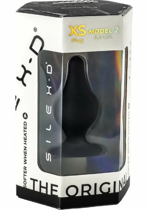 Silex-D Plug Model 2 Xsmall czarny - silikonowy, termoaktywny, wodoodporny