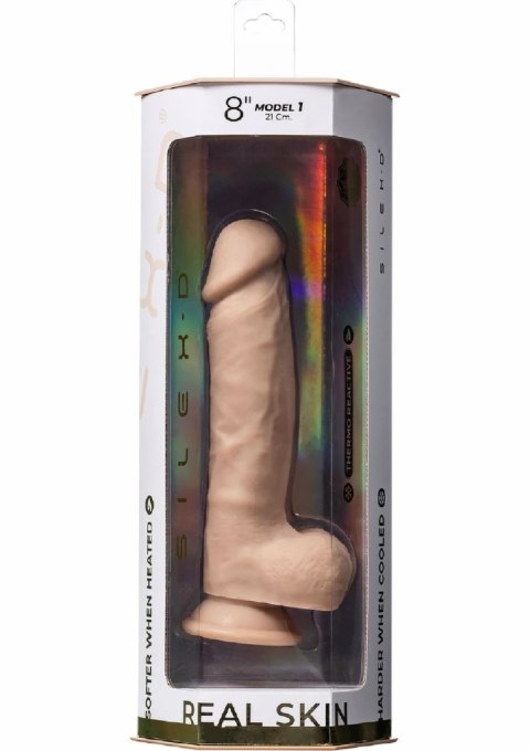 SilexD Real Skin Model 1 8" - anatomiczny silikonowy model z przyssawką