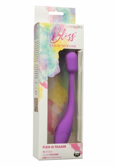 CalExotics Bliss Flex-O-Teaser silikonowy masażer z elastyczną szyjką IPX7 USB