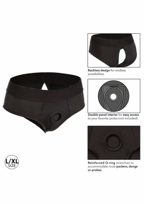 CalExotics Her Royal Harness Backless Brief 2XL/3XL - komfortowy pas intymny