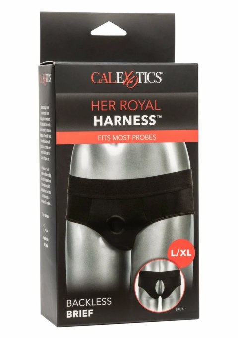 CalExotics Her Royal Harness Backless Brief 2XL/3XL - komfortowy pas intymny