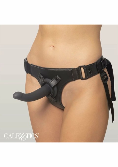 CalExotics Onyxxx Jock Strap z silikonową sondą 6" i regulowanym pasem