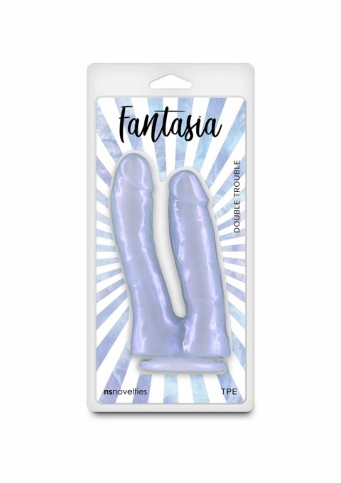 Fantasia Double Trouble dwustronny model TPE połyskujący fioletowy