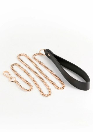 Fetish & Fashion Nyx Leash smycz z miękkim uchwytem złoty łańcuch