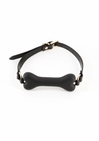Fetish & Fashion Roseanne Gag - anatomiczny knebel z regulacją PU czarny