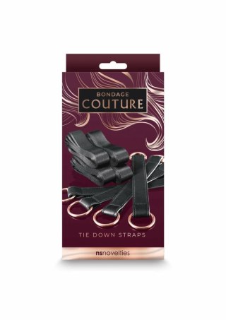 NS Novelties Bondage Couture Tiedown Straps eleganckie pasy mocujące