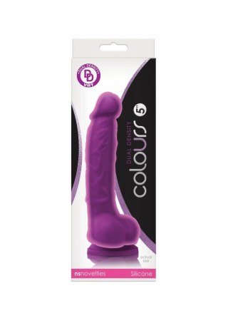 NS Novelties Colours Dual Density 5 inch silikonowy model z przyssawką, dwuwarstwowy