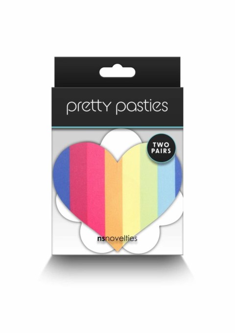 NS Novelties Pasties Heart & Flower 2 Pair - samoprzylepne ozdoby