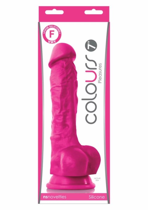 NS Novelties Pleasures Dildo 7 inch silikonowy model anatomiczny satynowa powierzchnia