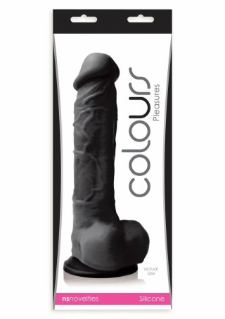 NS Novelties Pleasures Dildo 8 inch silikonowy model z przyssawką czarny