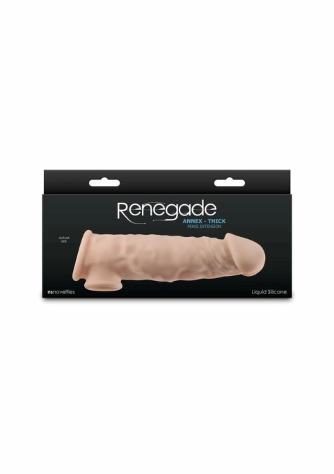 Renegade Annex Thick - elastyczny rękaw silikonowy z anatomicznym mocowaniem
