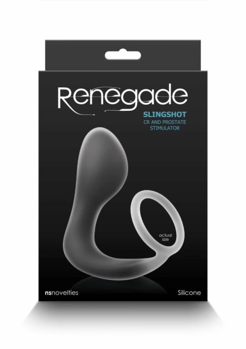 Renegade Slingshot silikonowy pierścień intymny z anatomiczną wtyczką