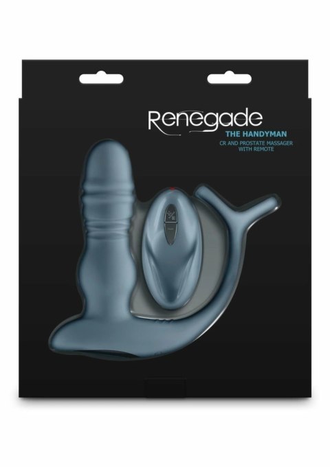 Renegade The Handyman - silikonowy pierścień z masażerem, pilot, 6 prędkości