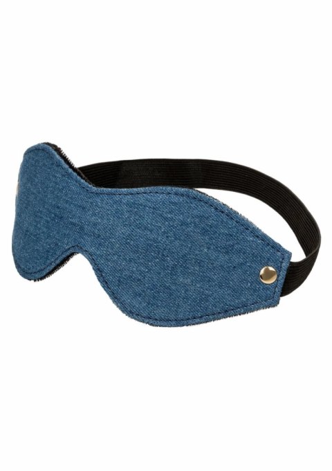 Ride Em Denim Eye Mask opaska na oczy z miękkiego denimu podwojnie wyściełana