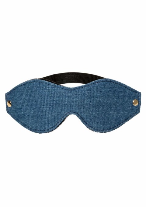 Ride Em Denim Eye Mask opaska na oczy z miękkiego denimu podwojnie wyściełana