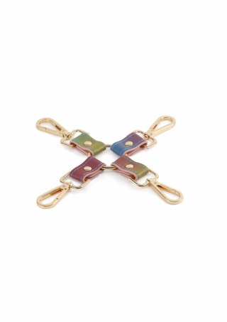Spectra Bondage Hogtie system z metalowymi łącznikami - kolorowy design