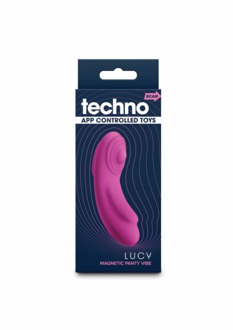 Techno Lucy - dyskretna maszyna intymna z aplikacją i magnesem silikonowym