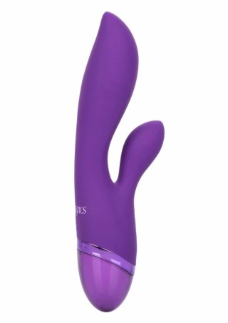 Aura Dual Lover silikonowy masażer dwusilnikowy 12 trybow fioletowy
