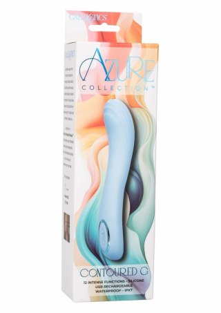 Azure Collection Contoured G masażer punktowy, 12 trybow, niebieski