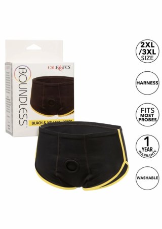 Boundless Brief Black & Yellow - komfortowe majtki z systemem mocowania