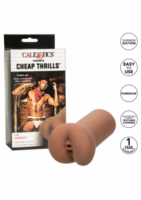 CalExotics Cheap Thrills The Cowboy kompaktowa maszyna intymna Pure Skin 14 cm