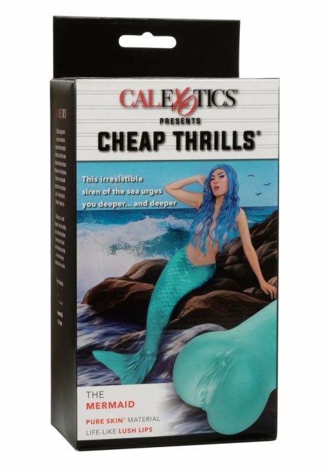 CalExotics Cheap Thrills The Mermaid maszyna intymna Pure Skin, kompaktowa, 12 cm