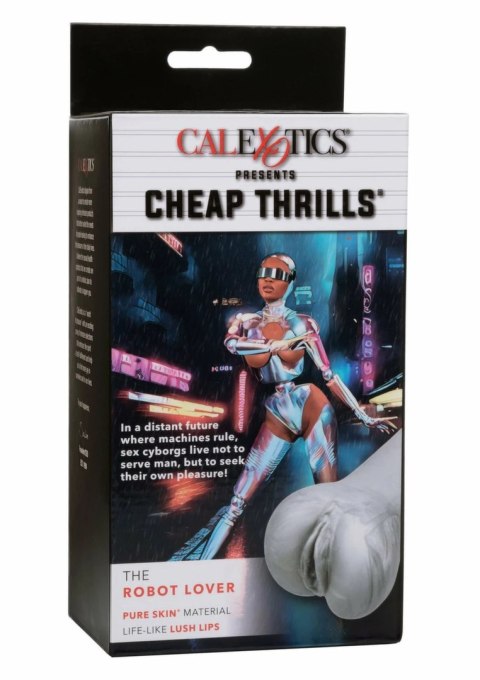 CalExotics Cheap Thrills The Robot Lover maszyna intymna Pure Skin 15 cm